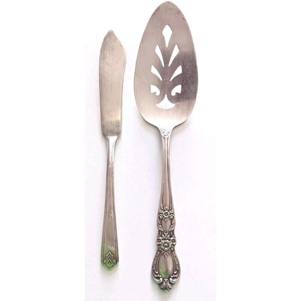 1847 Rogers Bros IS Grand Heritage Pie/Cake Server WM Rogers Butter Knife Set